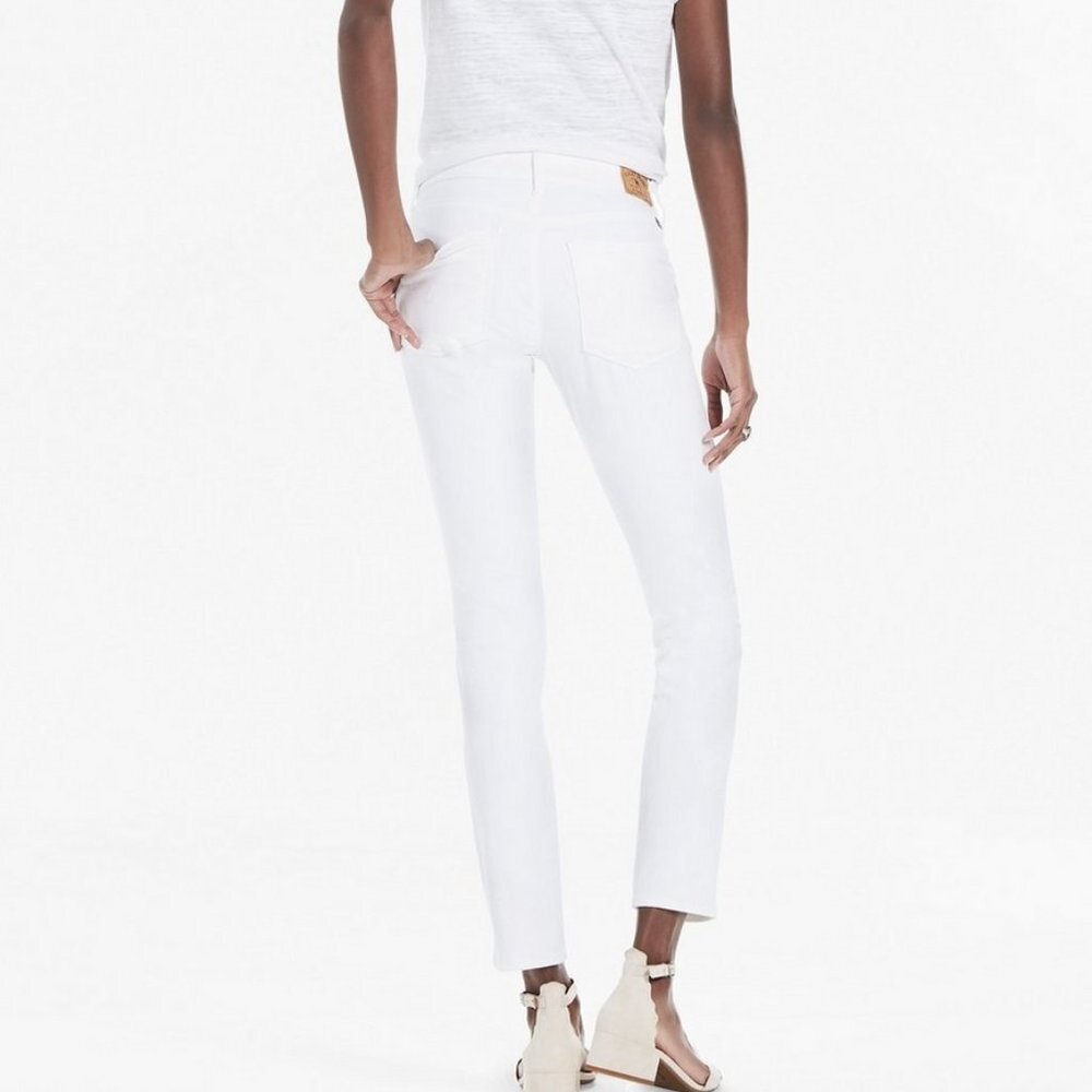 NWT LUCKY BRAND Lolita Skinny Fit Mid-rise Curvy White Jeans 32 - Picture 2 of 7
